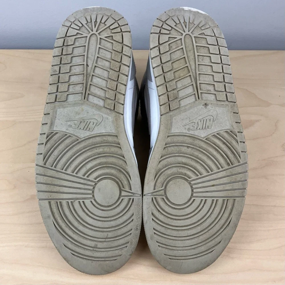 Nike Air Jordan Retro 1 Mid Men’s Size 8.0 College Gray Basketball Shoes Beaters - Picture 9 of 15